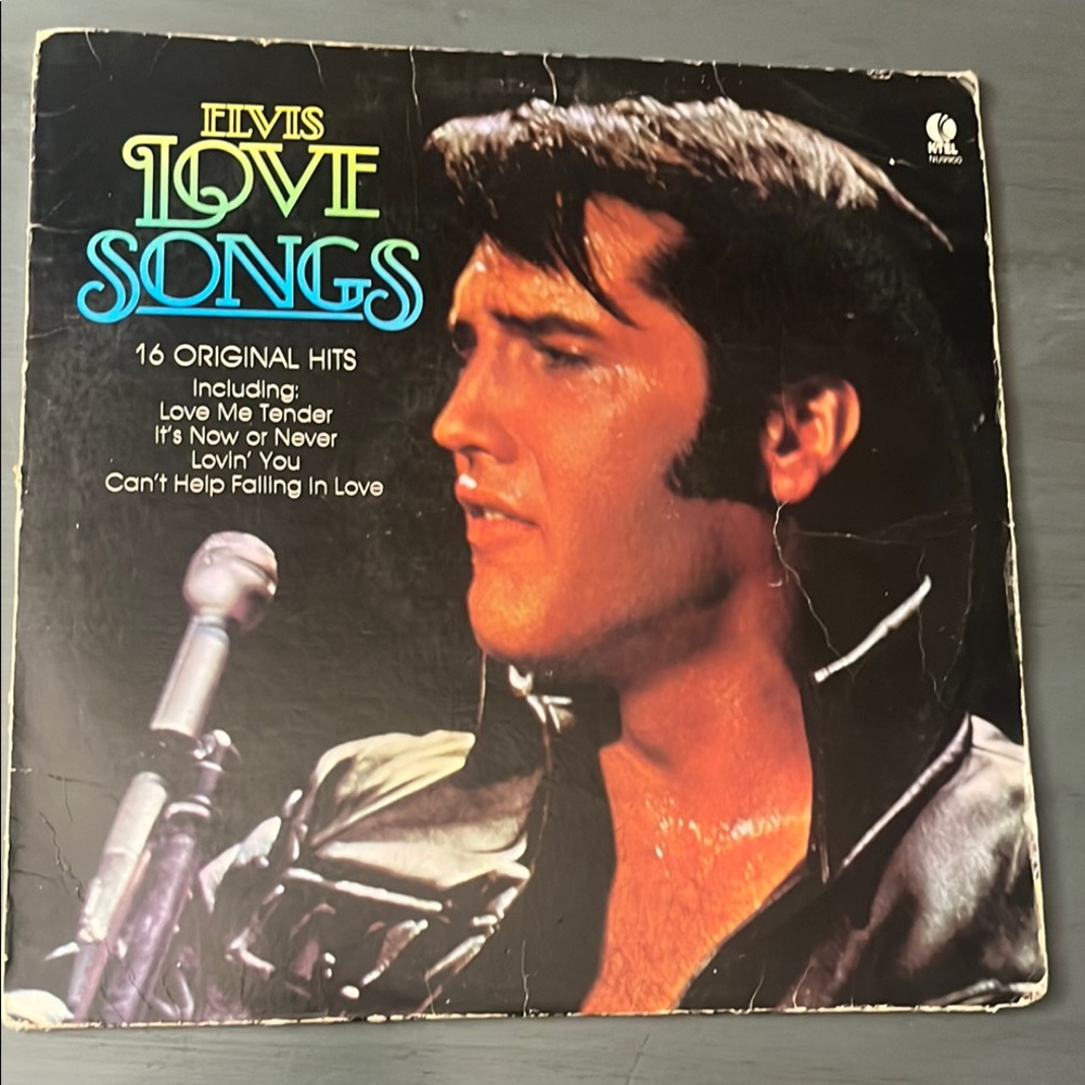ELVIS PRESLEY LOVE SONGS 12" LP VG+ VINYL RECORD K-TEL 1981 16 Songs GUC